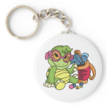 Girl Turtle Golfer keychains