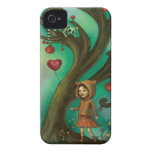 Girl Who Loves Lemurs iPhone 4 Cases
