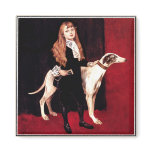 Girl With a Greyhound magnets
