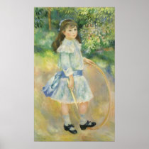 Girl with a Hoop by Pierre Auguste Renoir