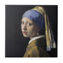 Girl with a Pearl Earring Ceramic Tile