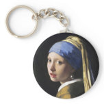 Girl with a Pearl Earring, Jan Vermeer keychains