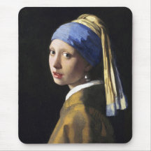 Girl with a Pearl Earring, Jan Vermeer Mousepad
