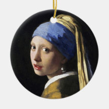 Girl with a Pearl Earring, Jan Vermeer Ornaments