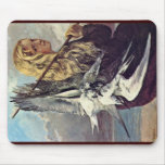 Girl With A Seagull By Courbet Gustave mousepads