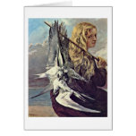 Girl With A Seagull By Gustave Courbet cards