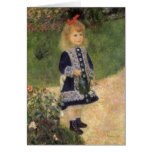 Girl with a Watering Can by Pierre Auguste Renoir cards