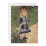 Girl with a Watering Can by Pierre Auguste Renoir invitations