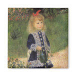 Girl with a Watering Can by Pierre Auguste Renoir magnets