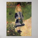 Girl with a Watering Can by Pierre Auguste Renoir posters