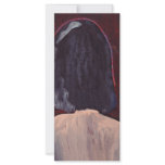 GIRL WITH BLACK HAIR PERSONALIZED RACK CARD