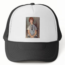 Girl with blouse by Amedeo Modigliani Trucker Hat