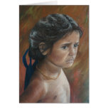 Girl with Blue Ribbons cards