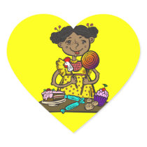 Girl With Candy and Cakes
