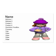 Girl With Icicle Business Card