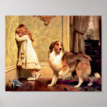 Girl with Pet Sheltie: "A Special Pleader" posters