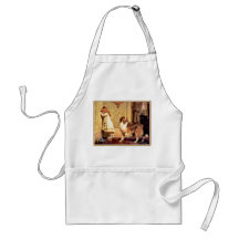 Girl with Pet Sheltie Aprons