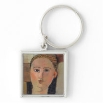 Girl with red hair, 1915 key chains