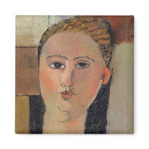 Girl with red hair, 1915 magnets