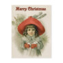 Girl with Snowballs Post Card