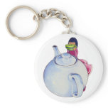Girl with Tea Keychain