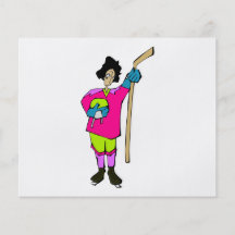 girl woman ice hockey player graphic flyers