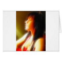 GirlFace 6 Greeting Card