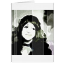 GirlFace 7 Greeting Card