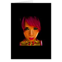 GirlFace 9 Card