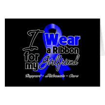 Girlfriend - Colon Cancer Ribbon Cards