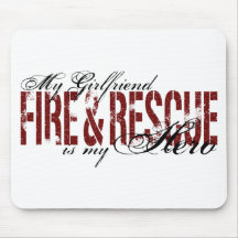 Girlfriend Hero - Fire & Rescue Mouse Pad