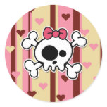 girlie skull stickers