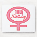 Girls 10th Birthday Gifts Mouse Pad