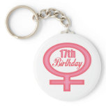 Girls 17th Birthday Gifts Key Chain