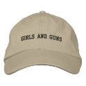 GIRLS and GUNS embroidered hats