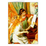 Girls at the Piano Greeting Card