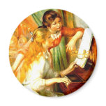 Girls at the Piano Magnet