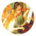 Girls at the Piano Sticker