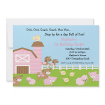 Girls Barn Animal Fun Birthday Party