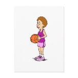 Girls basketball player postcards