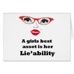 girls best asset is lieability cards