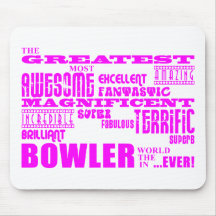 Girls Bowlers : Pink Greatest Bowler Mousepad