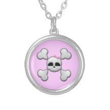 Girls Cartoon Skull Custom Jewelry