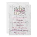 Girls Christening Shoes invitations