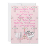 Girls Christening Wish invitations