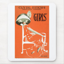 Girls - Comedy by Clyde Fitch 1910 Mouse Mats