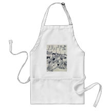 Girl's day by Nishikawa, Sukenobu Ukiyoe Aprons