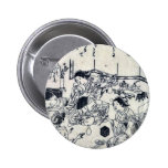 Girl's day by Nishikawa, Sukenobu Ukiyoe Buttons