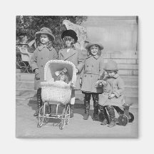 Girls Day Out, 1922 Refrigerator Magnet