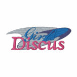 Girl's Discus Embroidered Hooded Sweatshirt